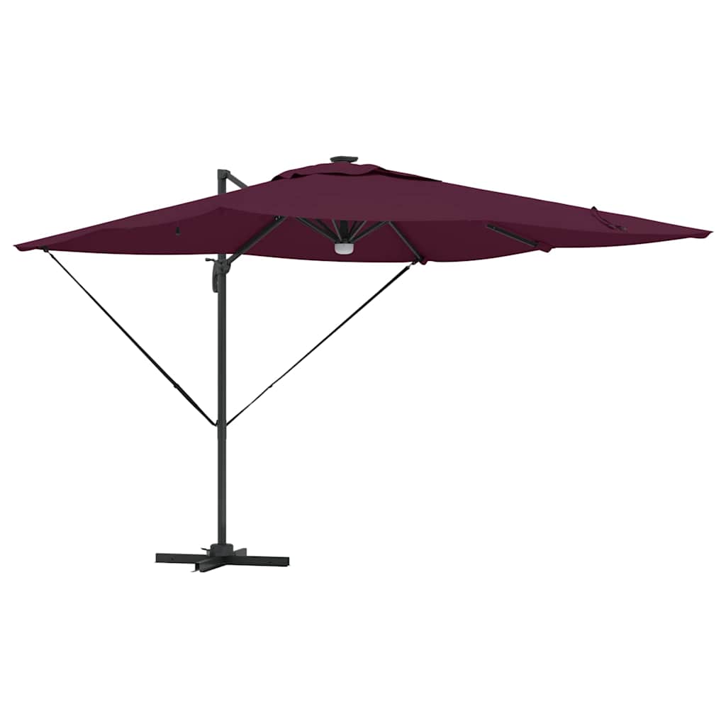 Roma Suncobran Crvena 286 x 284 x 270 cm Aluminij i poliester