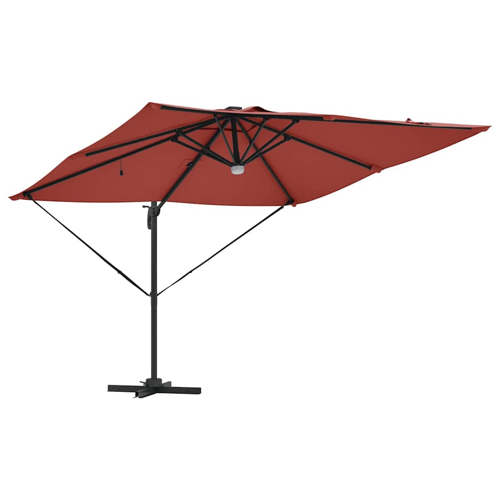 Roma Suncobran Crvena 286 x 284 x 270 cm Aluminij i poliester