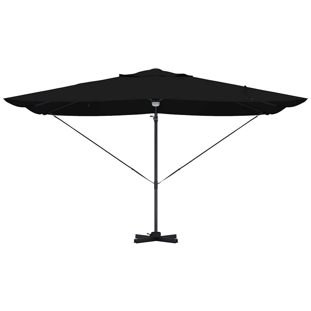 Suncobran Crna 351 x 250 x 253 cm Poliester i aluminij