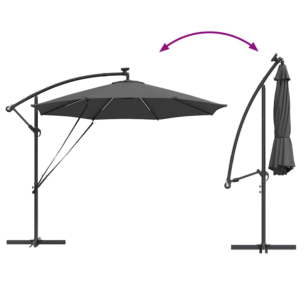 Suncobran Antracit 294 x 294 x 248 cm Poliester i aluminij