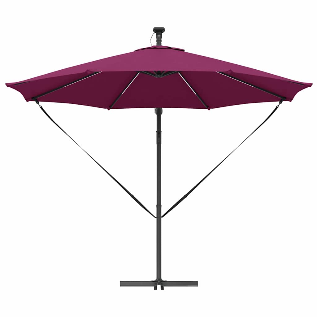 Suncobran S LED lampica Bordeaux Crvena 294 x 294 x 248 cm