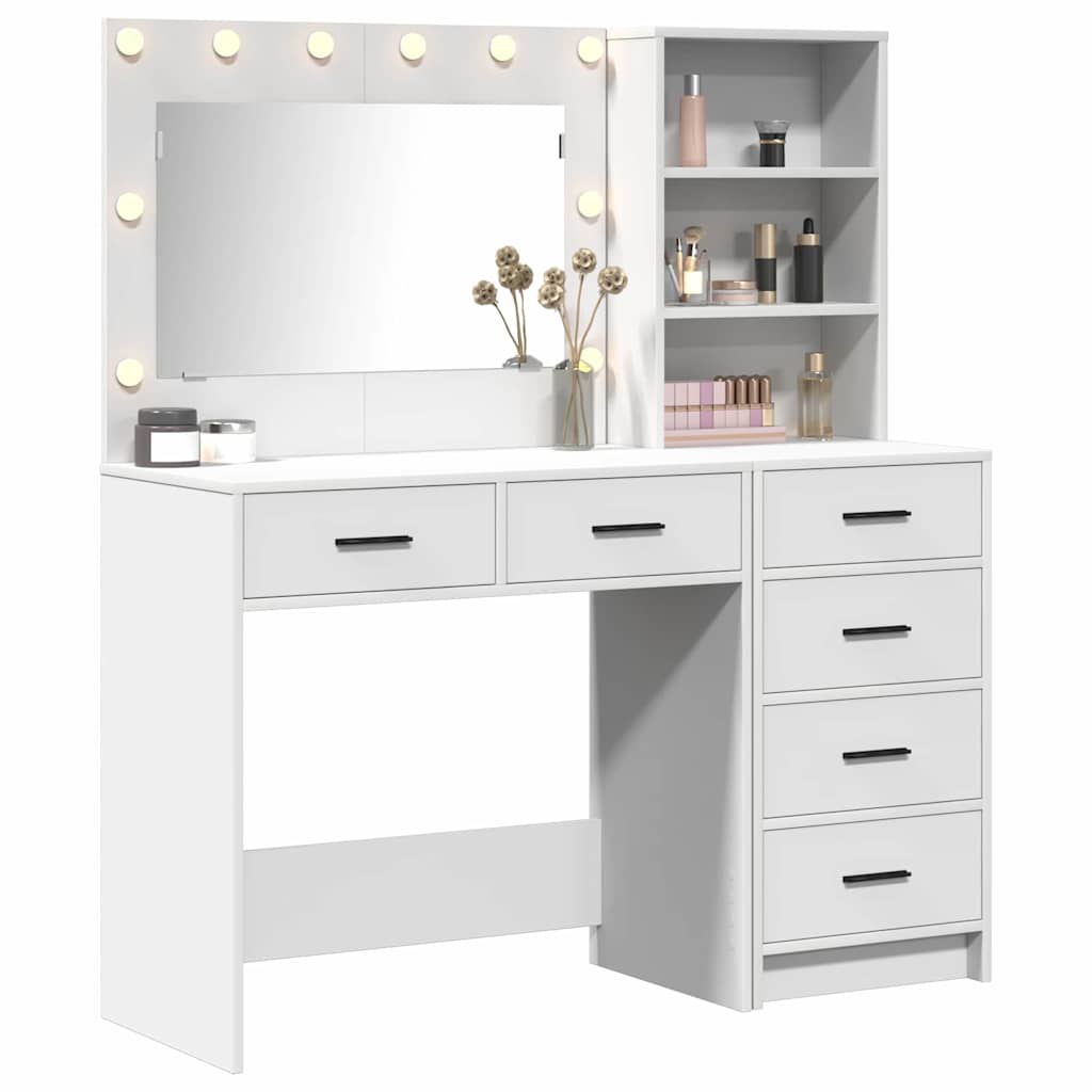 Toaletni stol Bijelo 78.5 x 41 x 135 cm Konstruirano drvo