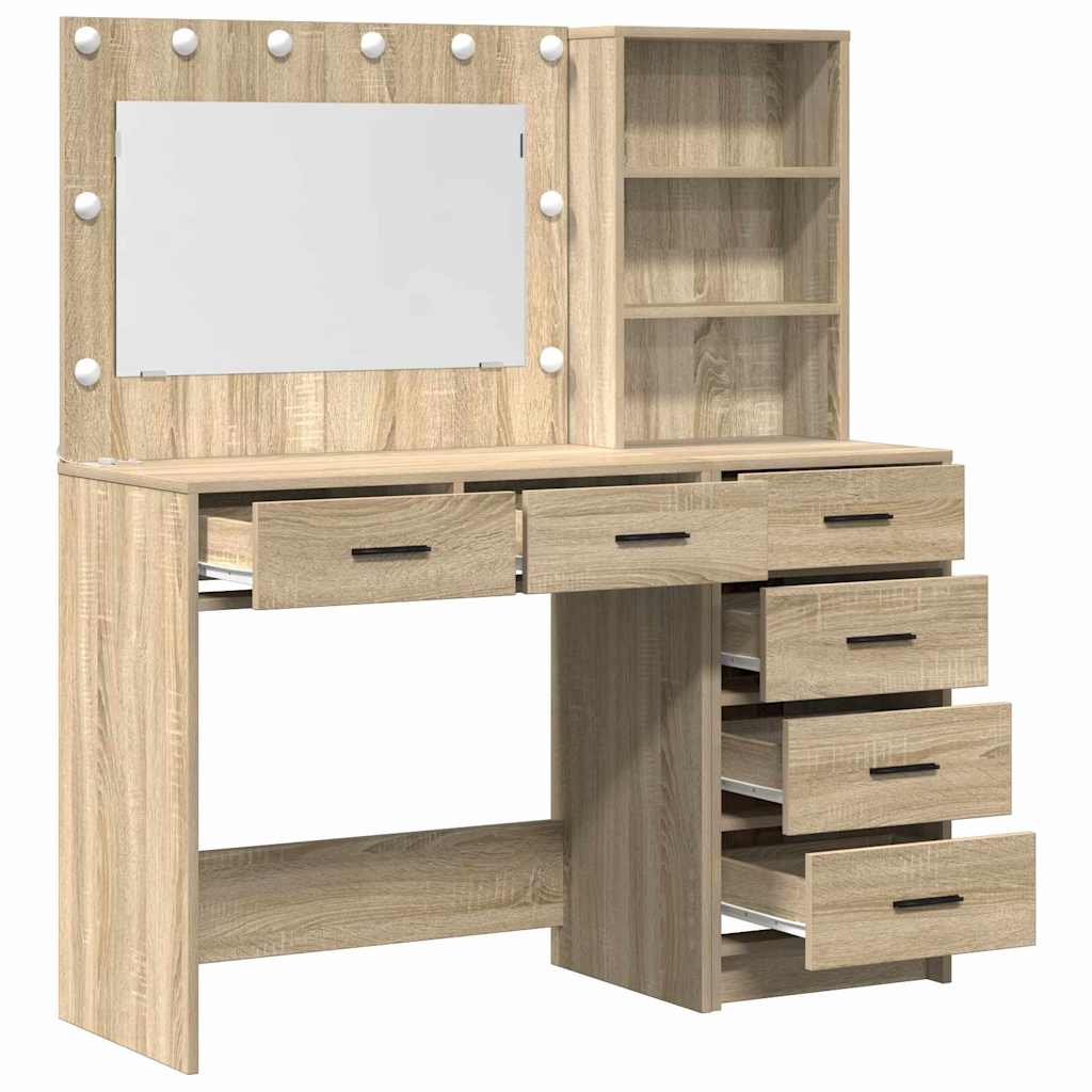 Toaletni stol Smeđa 78.5 x 41 x 135 cm Konstruirano drvo