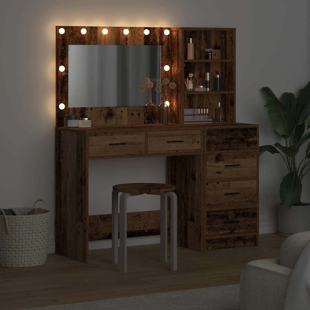 Toaletni stol Smeđa 78.5 x 41 x 135 cm Konstruirano drvo