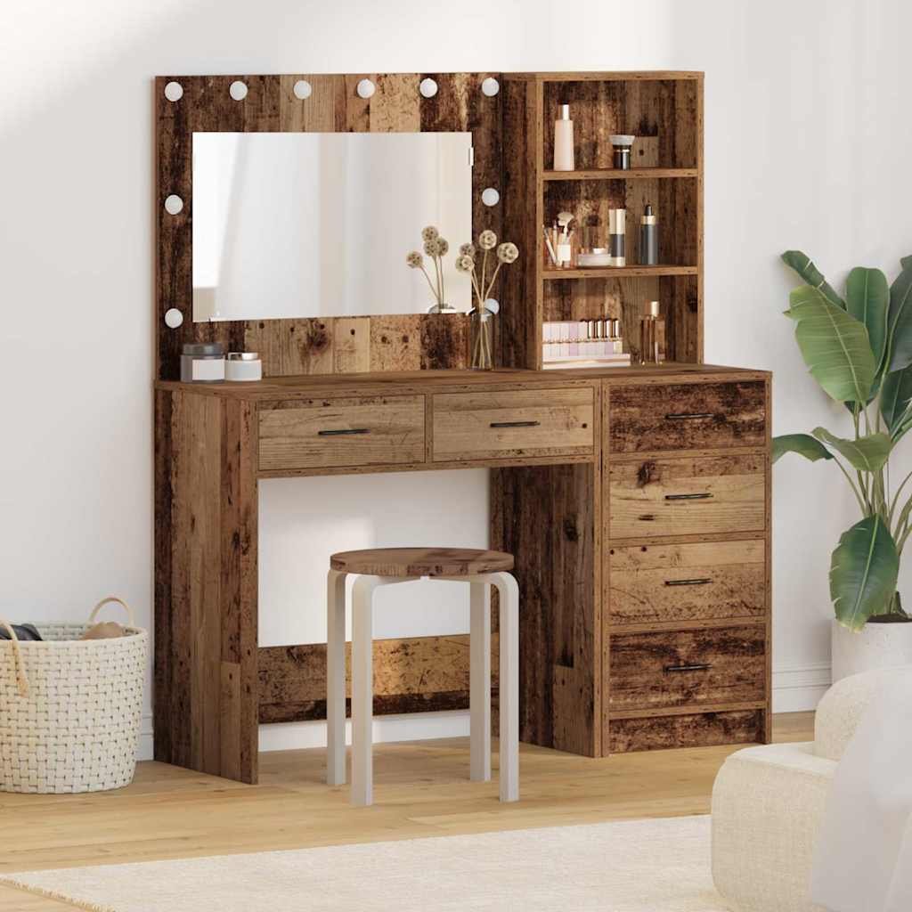 Toaletni stol Smeđa 78.5 x 41 x 135 cm Konstruirano drvo