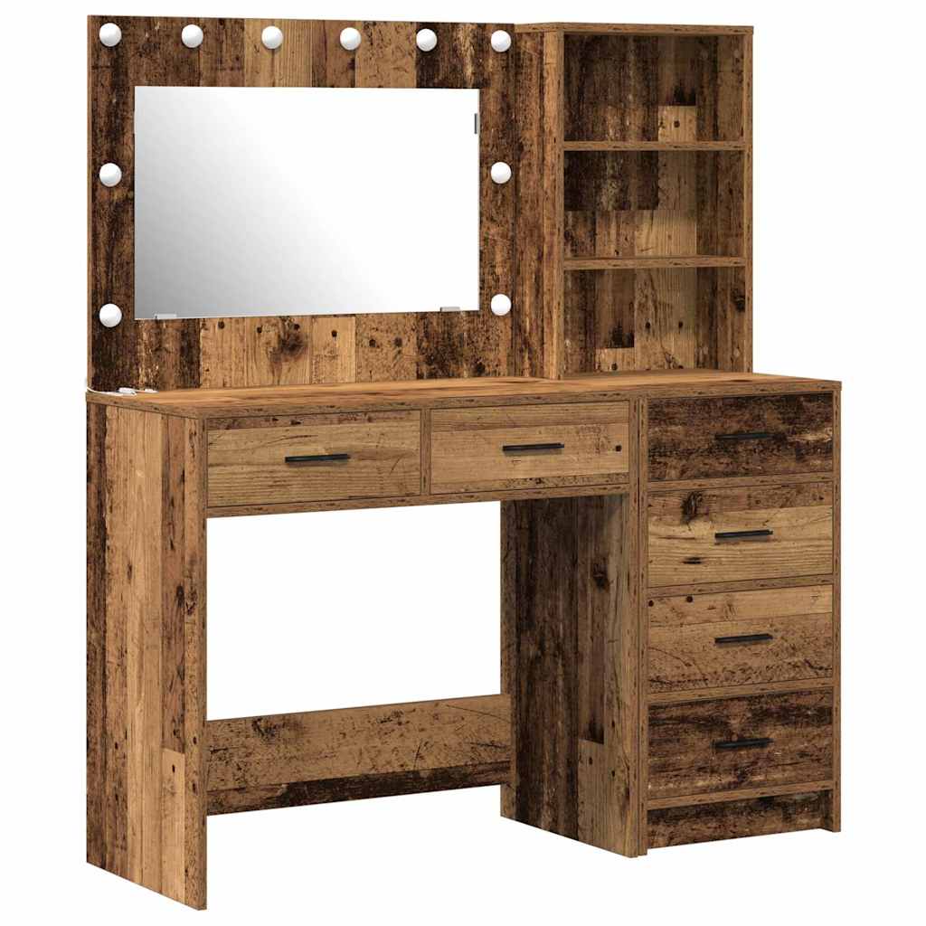 Toaletni stol Smeđa 78.5 x 41 x 135 cm Konstruirano drvo