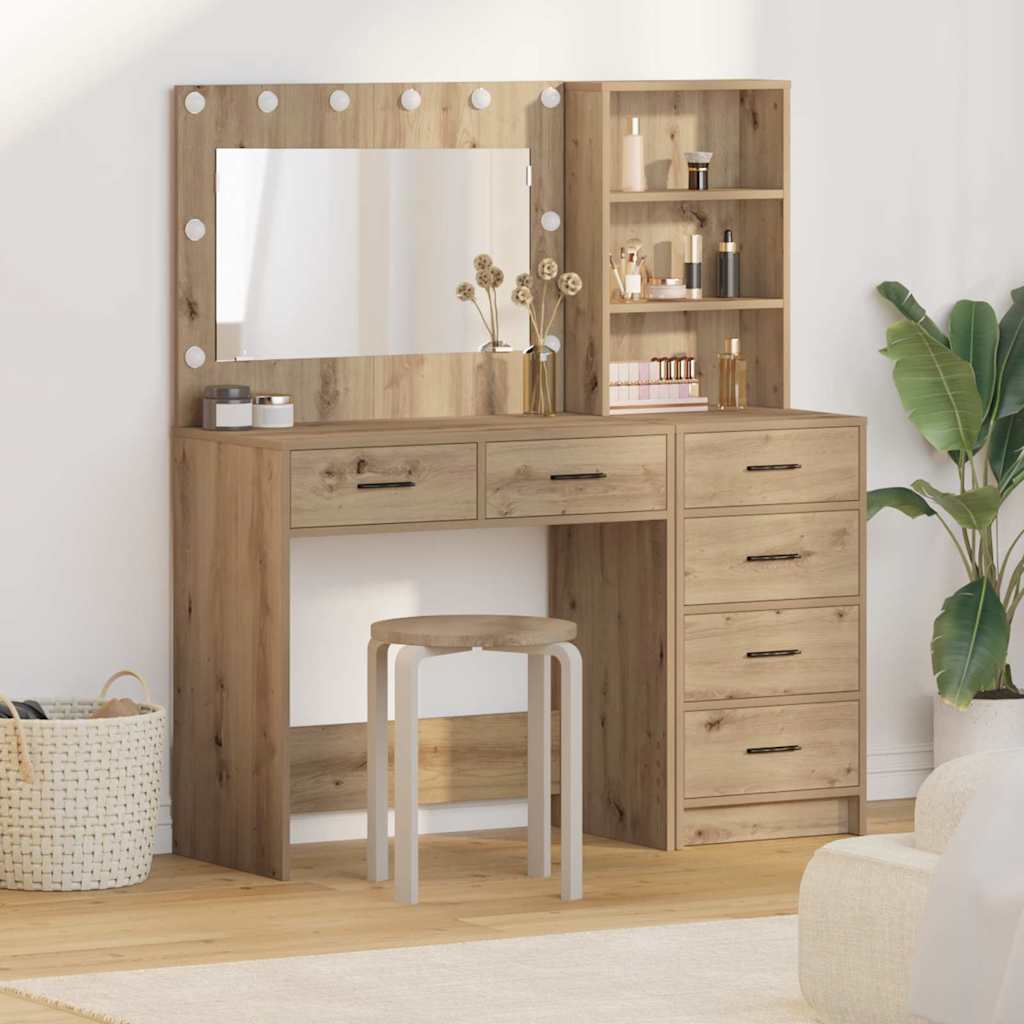 Toaletni stol Smeđa 78.5 x 41 x 135 cm Konstruirano drvo