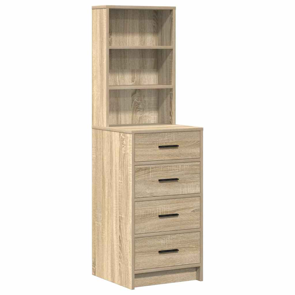 Toaletni stol 2 pcs Smeđa 50 x 41 x 135 cm Konstruirano drvo