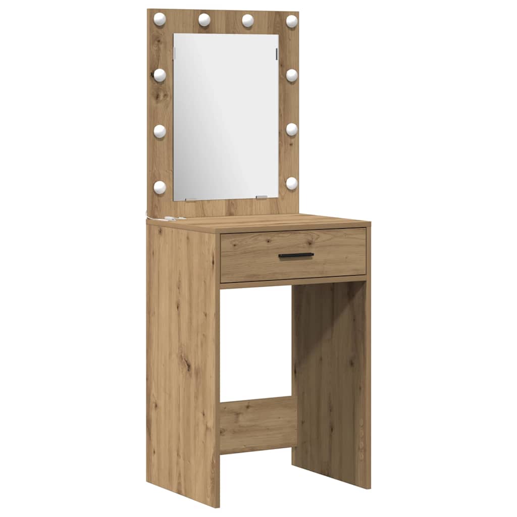 Toaletni stol 3 pcs Smeđa 40 x 41 x 135 cm Konstruirano drvo