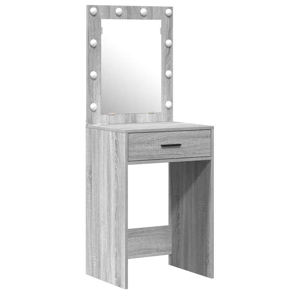 Toaletni stol 2 pcs Siva 50 x 41 x 135 cm Konstruirano drvo