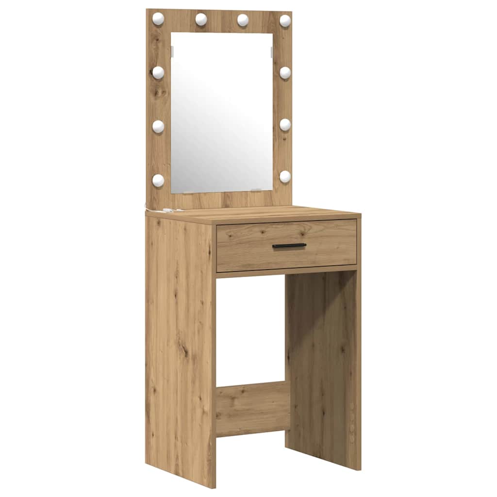 Toaletni stol 2 pcs Smeđa 50 x 41 x 135 cm Konstruirano drvo