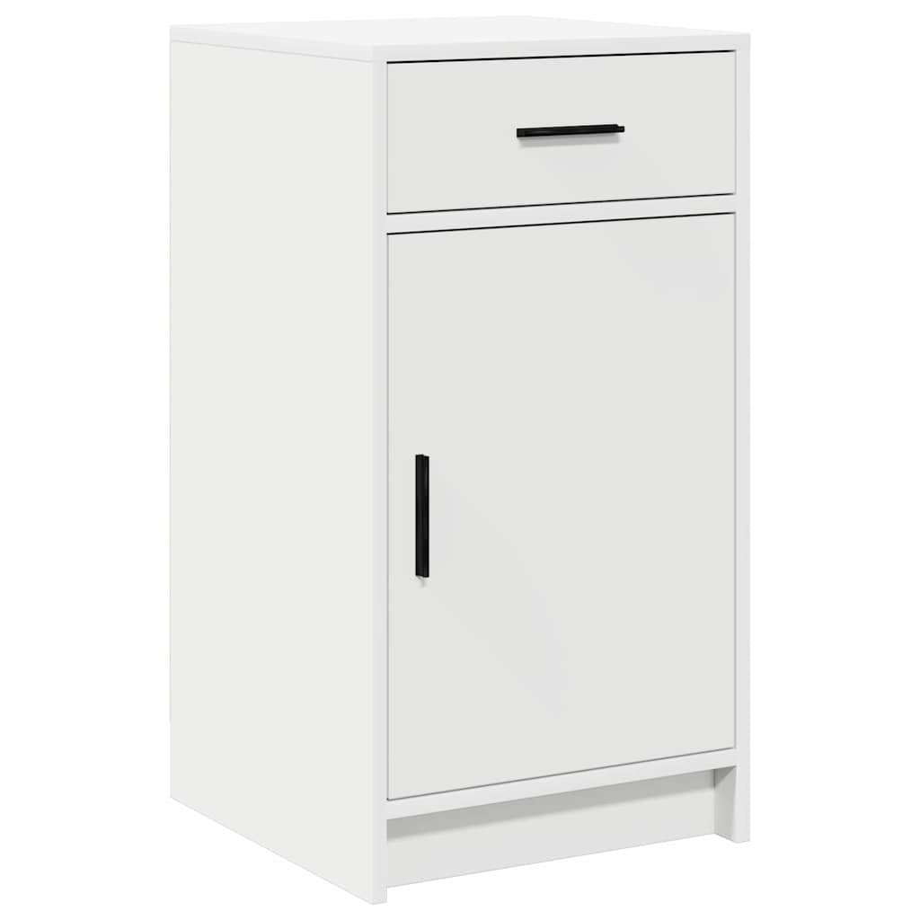 Toaletni stol s ladicama 3 pcs Bijelo Konstruirano drvo