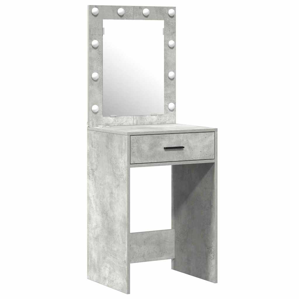 Toaletni stol s vratima Siva 50 x 41 x 135 cm Konstruirano drvo