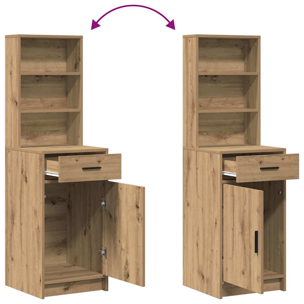 Toaletni stol s ladicama 2 pcs Smeđa Konstruirano drvo