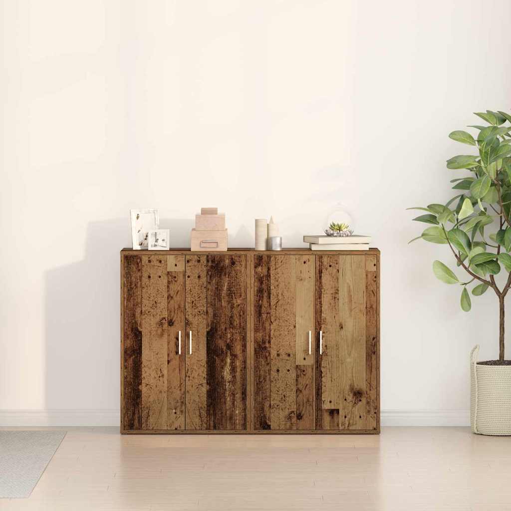 Kreveta 2 pcs Staro drvo 60 x 31 x 84 cm Konstruirano drvo