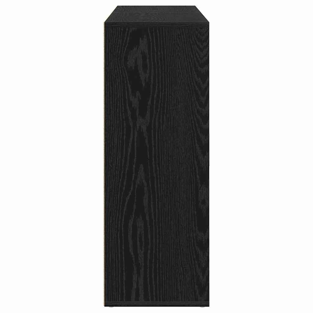 Kreveta 2 pcs Crni hrast 60 x 31 x 84 cm Konstruirano drvo
