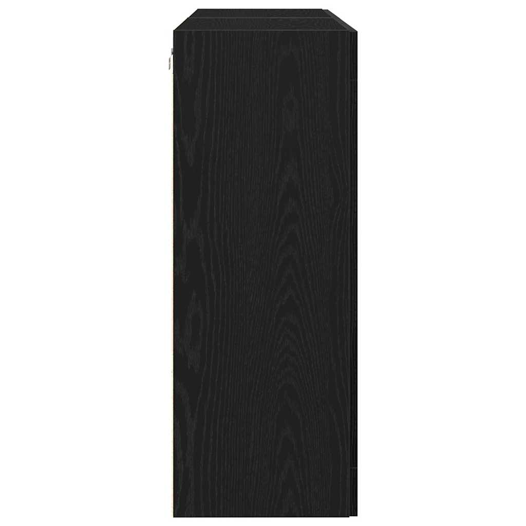 Zidni ormari 2 kom. Crni hrast 69,5 x 34 x 90 cm