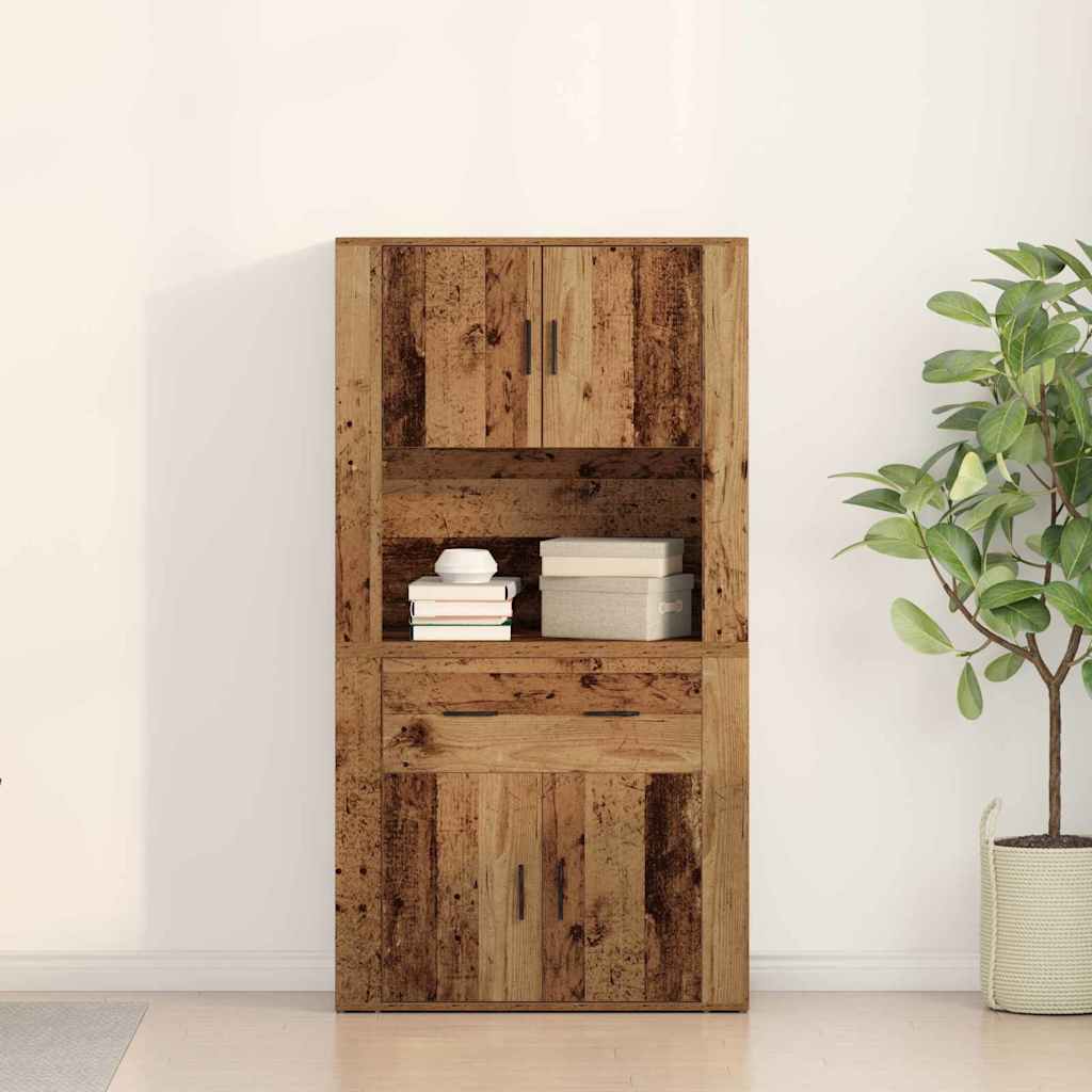 Highboard Staro drvo 80 x 33 x 150 cm Konstruirano drvo