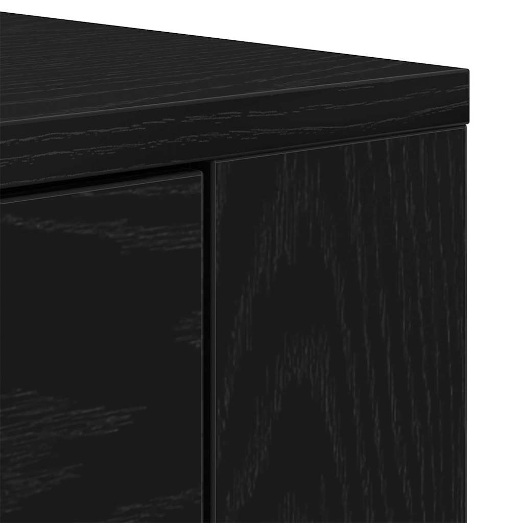 Highboard Crni hrast 80 x 33 x 150 cm Konstruirano drvo