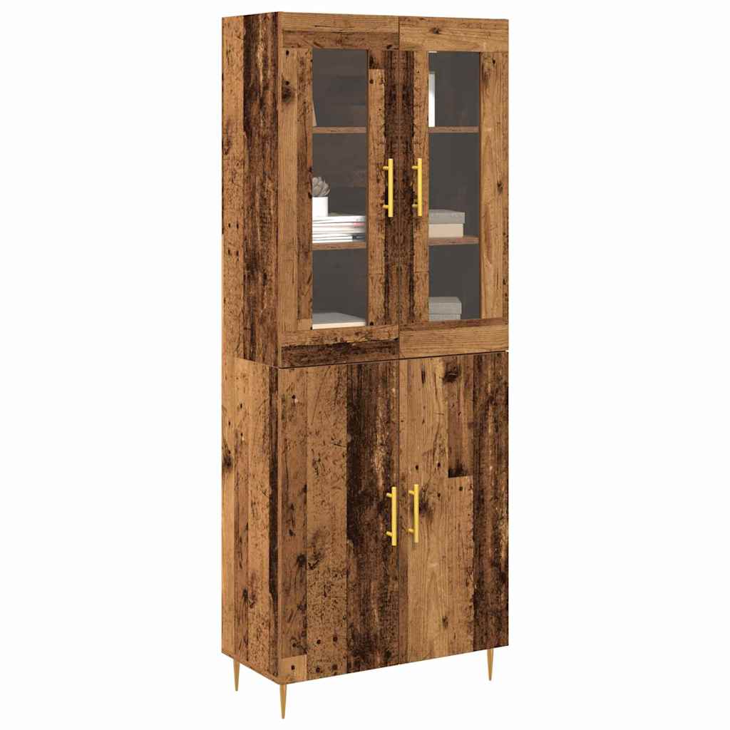 Highboard 2 pcs Staro drvo Konstruirano drvo