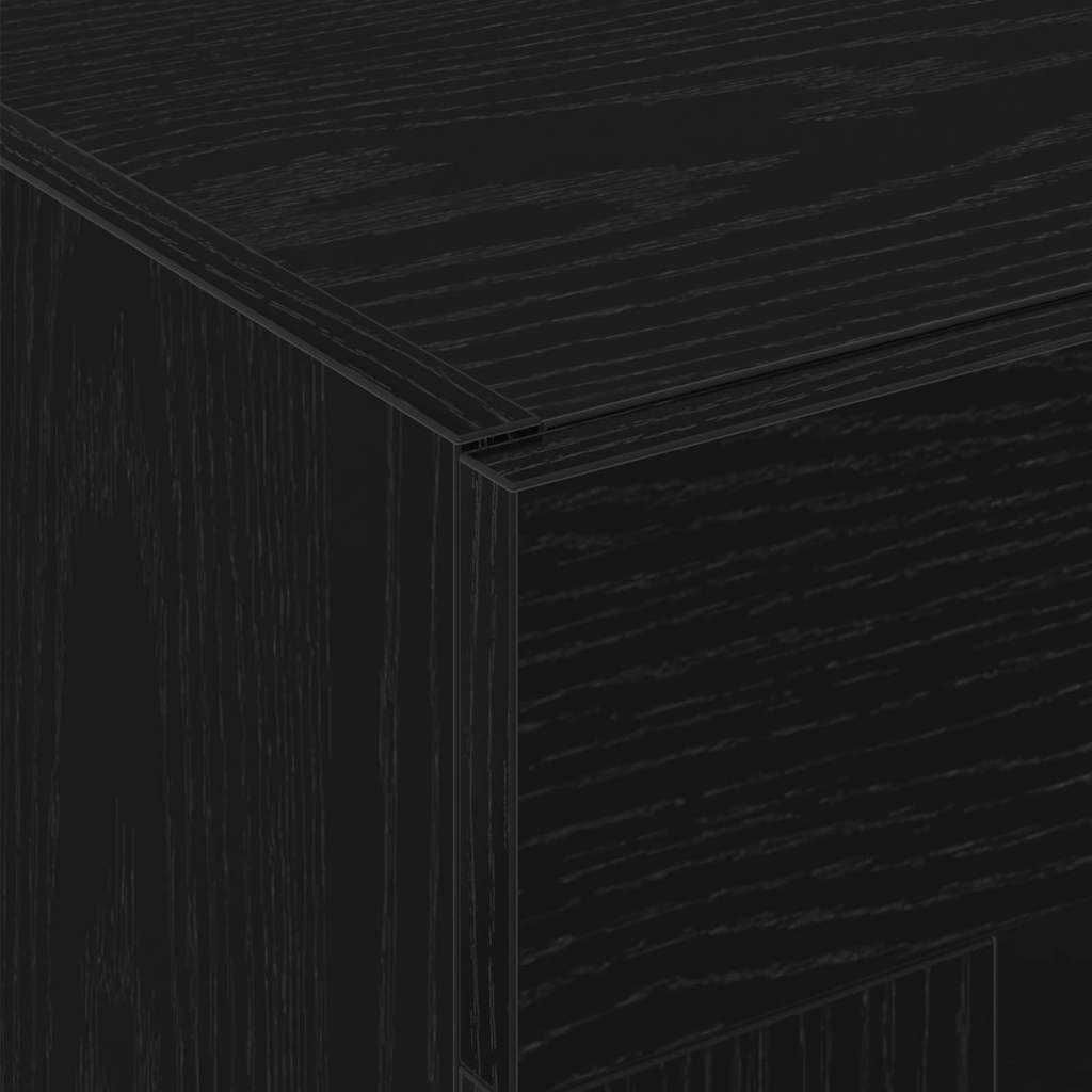 Highboard 2 pcs Crni hrast 69,5 x 34 x 180 cm Konstruirano drvo