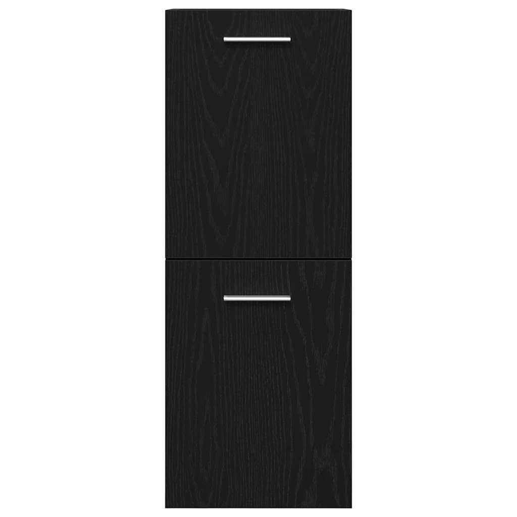 Set namještaja za kupaonicu 5 pcs Crni hrast Konstruirano drvo