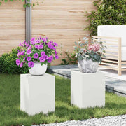 Stalak za biljke 2 pcs Bijelo 24 x 24 x 35 cm Čelik