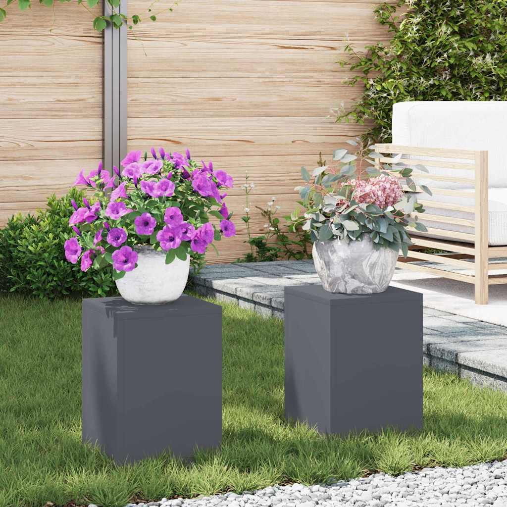 Stalak za biljke 2 pcs Antracit 24 x 24 x 35 cm Čelik