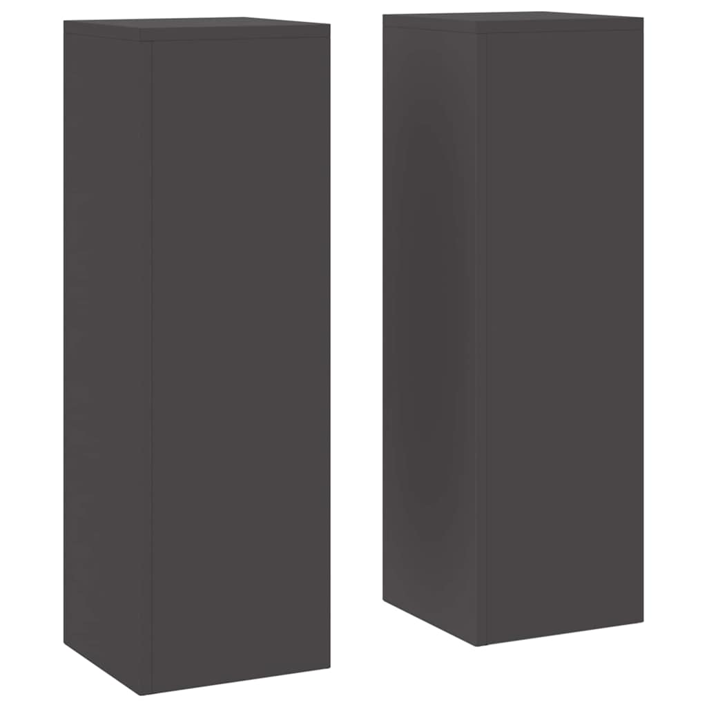 Stalak za biljke 2 pcs Crna 24 x 24 x 75 cm Čelik