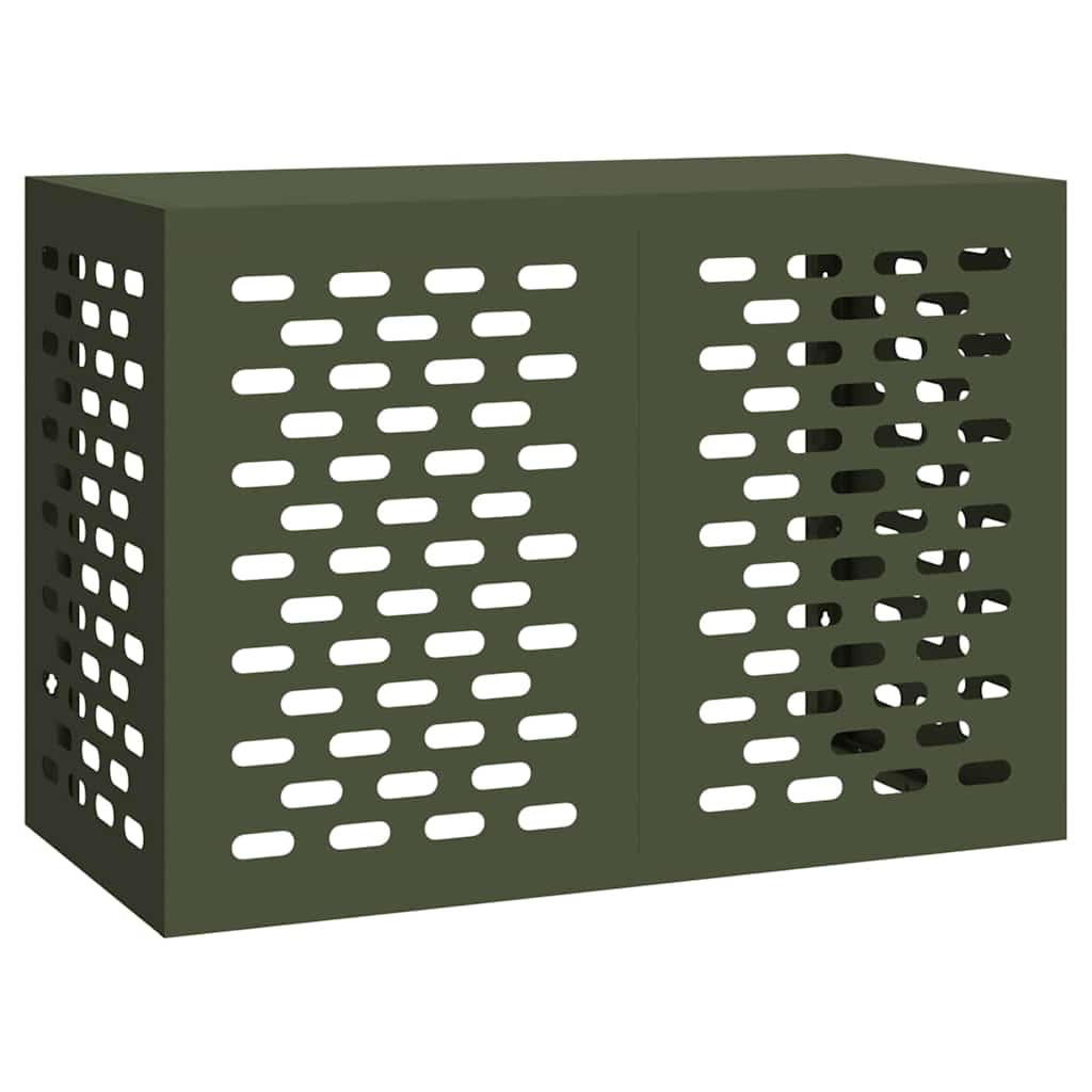 Pokrov za klima uređaj Maslinovo zelena 100 x 50 x 70 cm Čelik