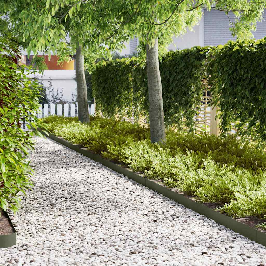 Ograda oko Travnjaka 30 pcs Maslinasto zelena