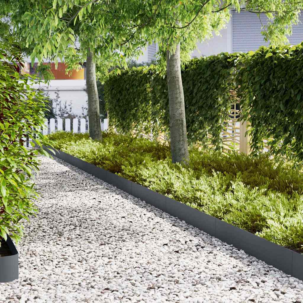 Ograda oko Travnjaka 30 pcs Antracit 100 x 0.05 x 20 cm
