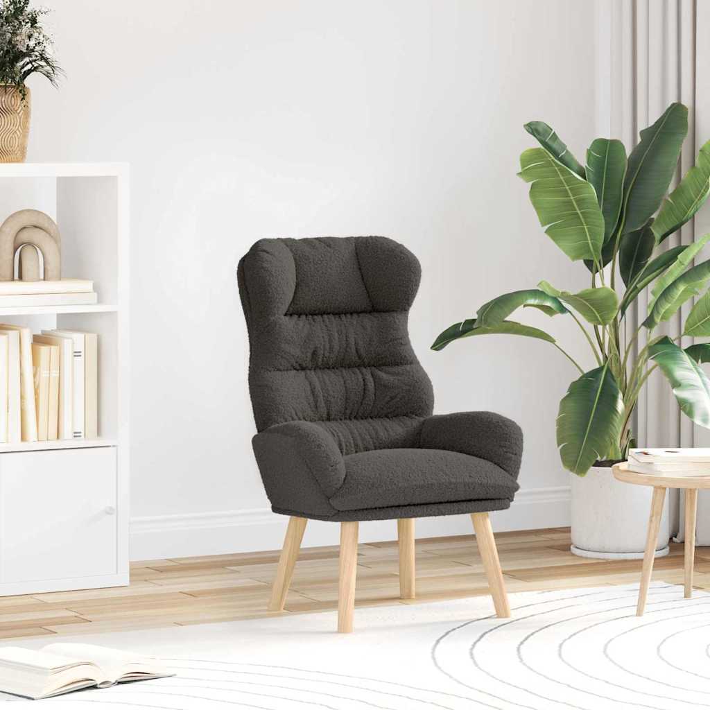fotelja Tamno siva 69 x 74 x 93 cm Sherpa Tkanina