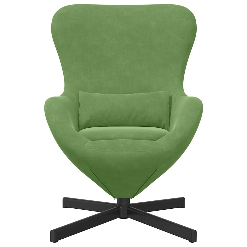 Jajolika fotelja Svijetlo zelena 63 x 73 x 90 cm Baršun