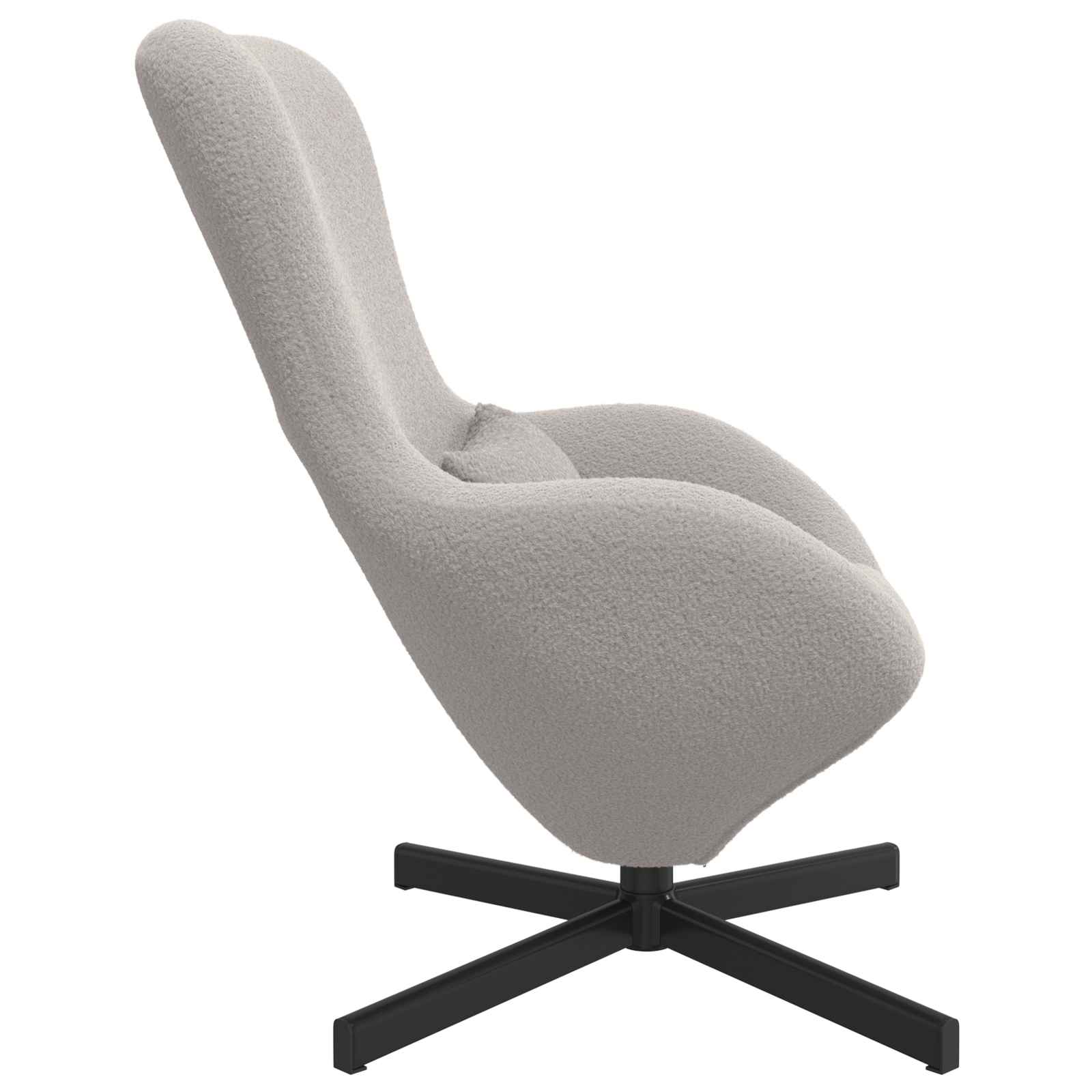 Jajolika fotelja Svijetlo siva 63 x 73 x 90 cm tkanina