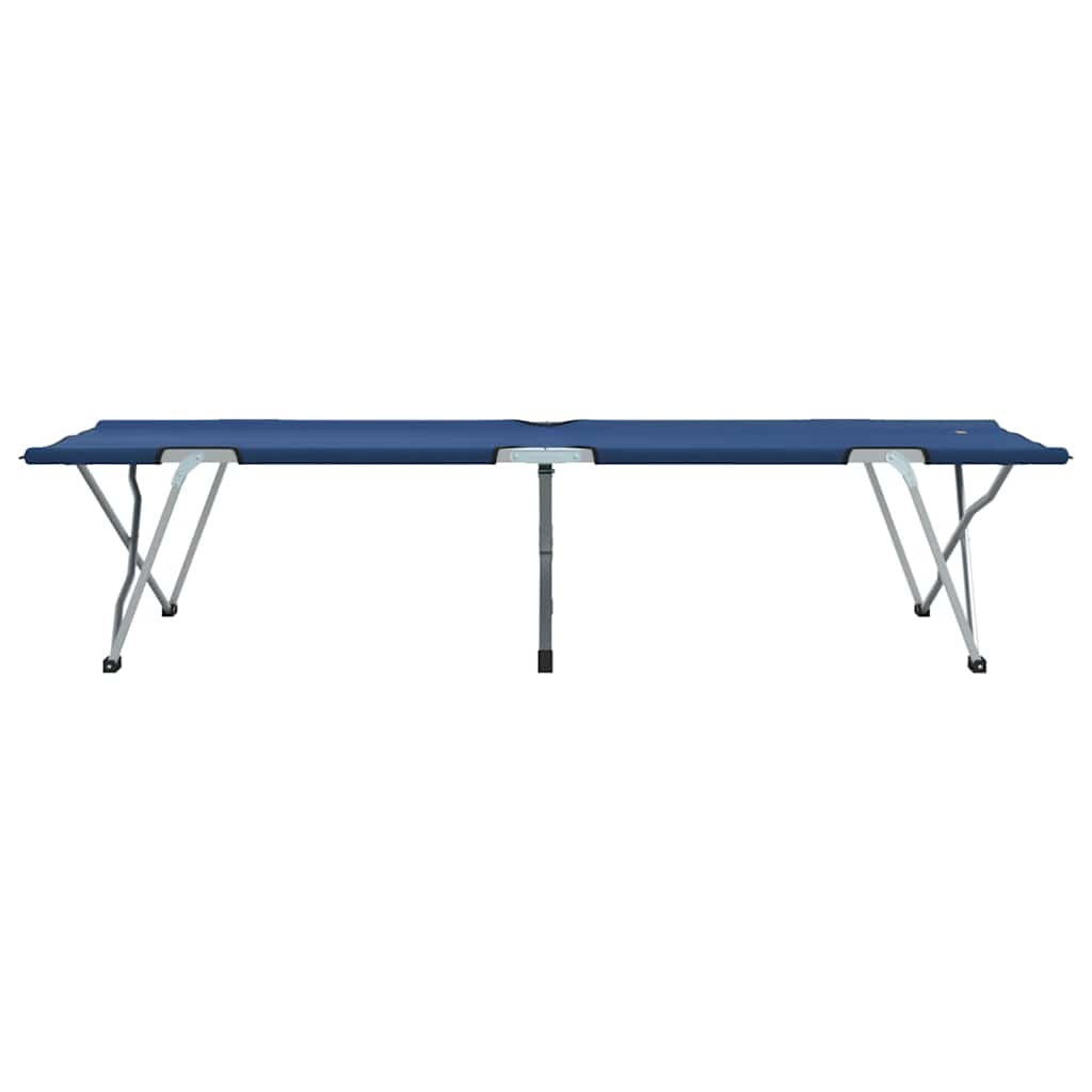 Sklopivi kamperski krevet 2 pcs Plava 194 x 62,5 x 42,5 cm