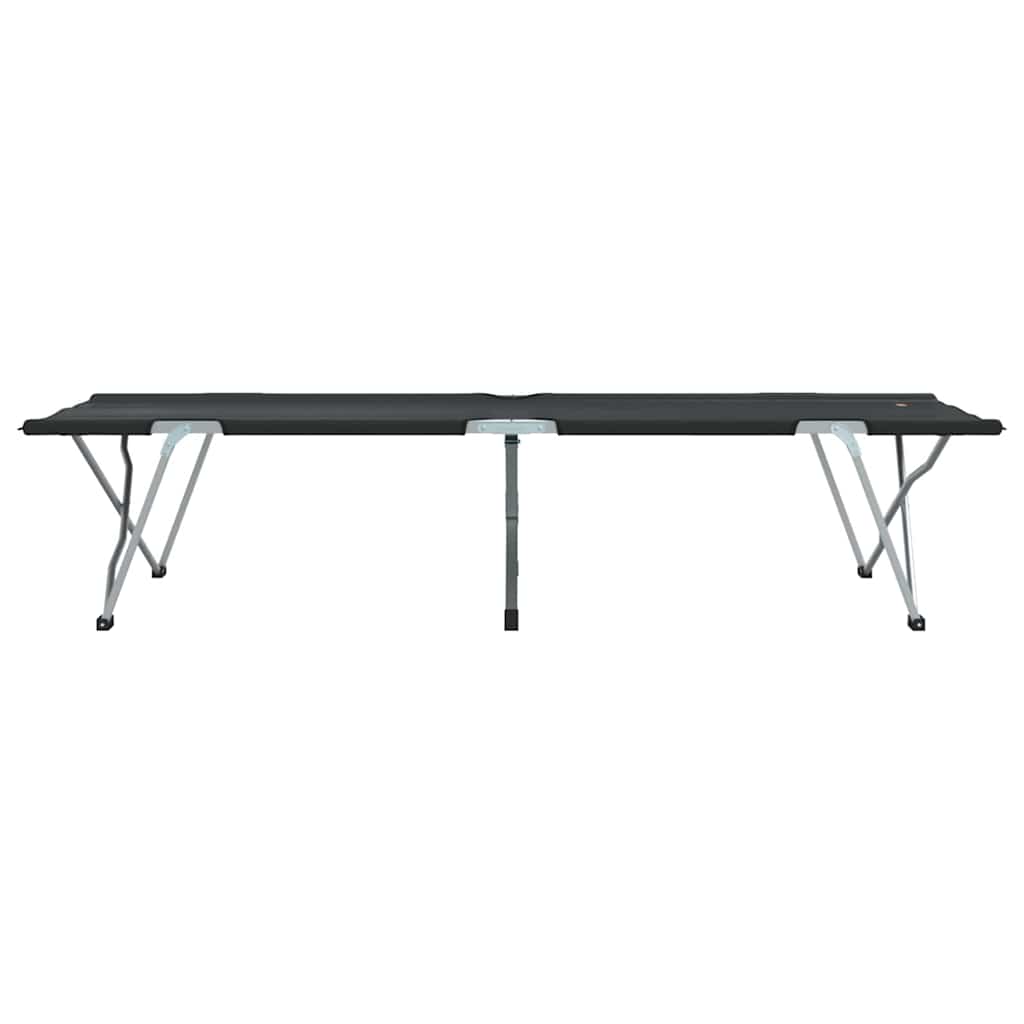Sklopivi kamperski krevet 2 pcs Crna 194 x 62,5 x 42,5 cm