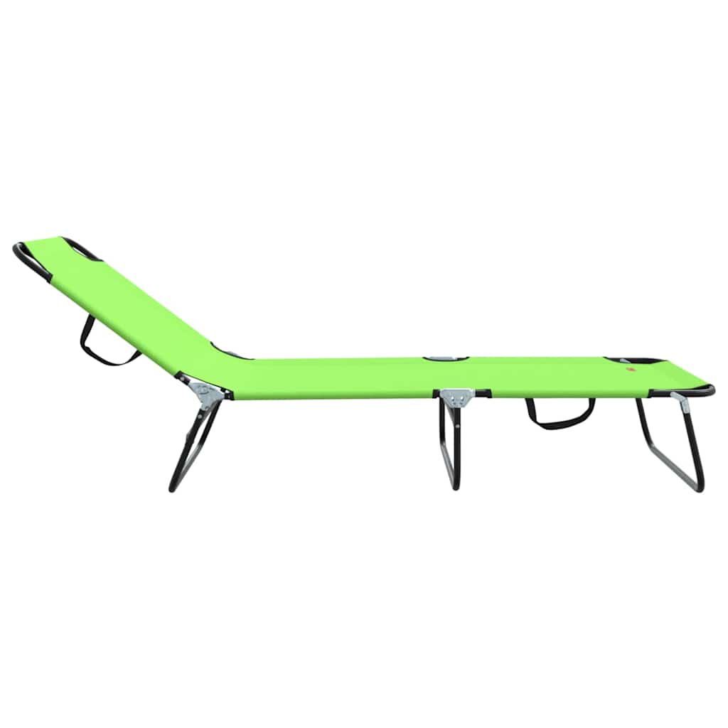 Sklopiva ležaljka za sunčanje Zelena 188 x 57 x 86,5 cm