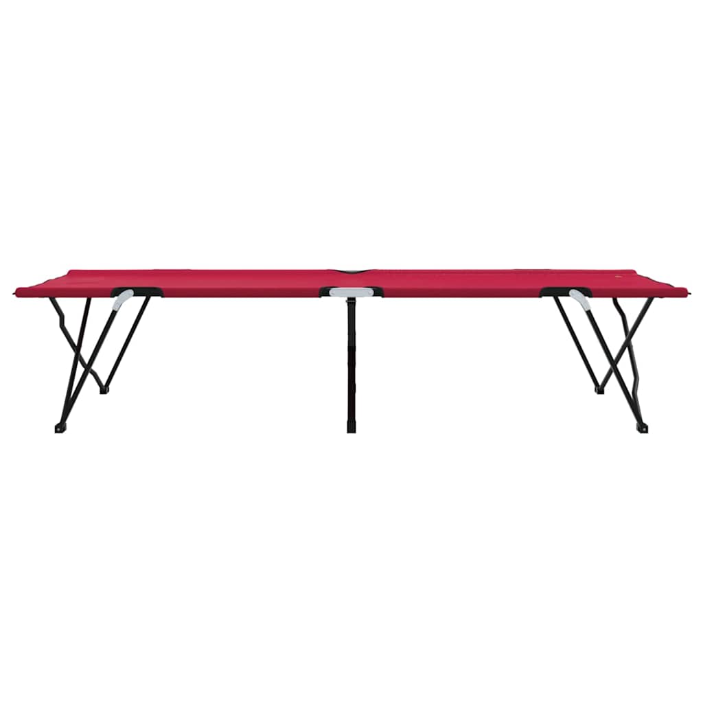Sklopivi kamperski krevet Crvena 206 x 76 x 74 cm