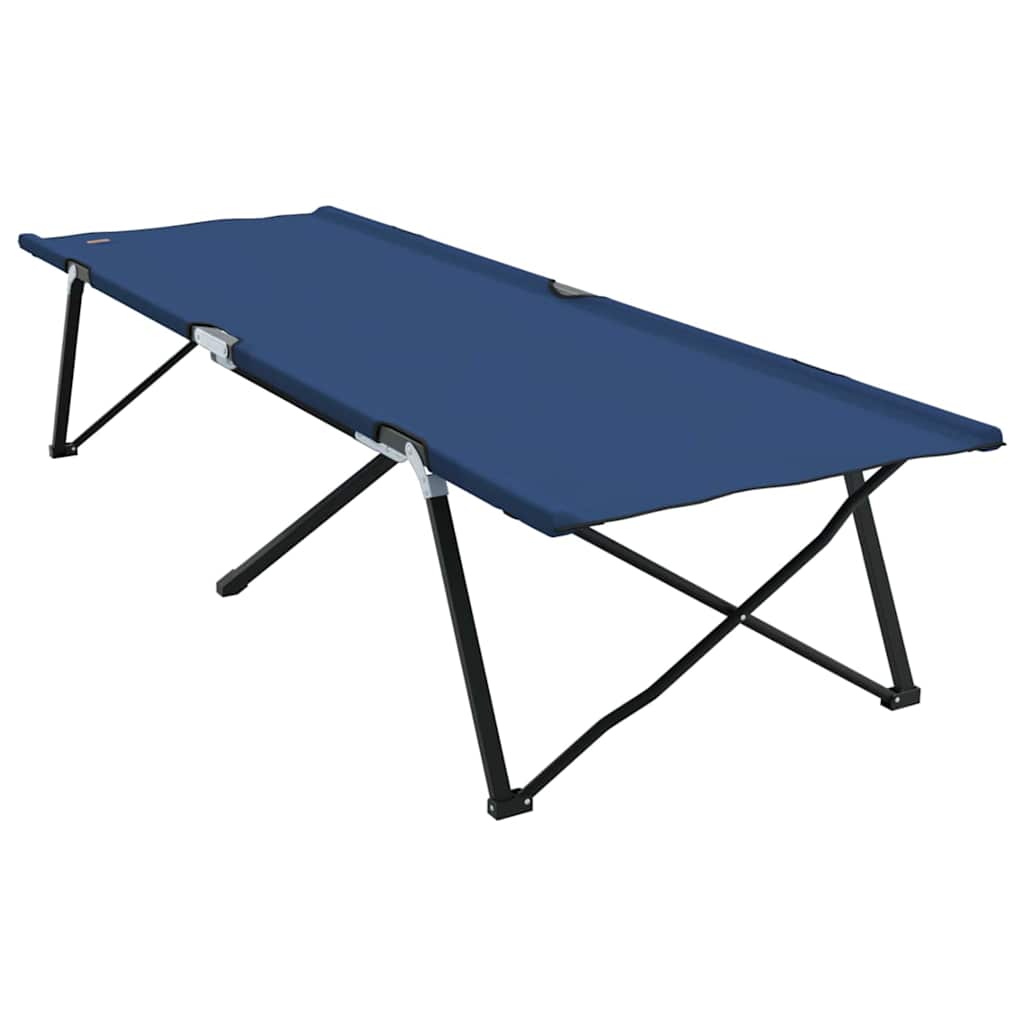 Sklopivi kamperski krevet 2 pcs Plava 206 x 76 x 74 cm
