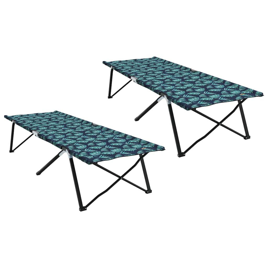 Sklopivi kamperski krevet List 2 pcs Šuma 206 x 76 x 74 cm