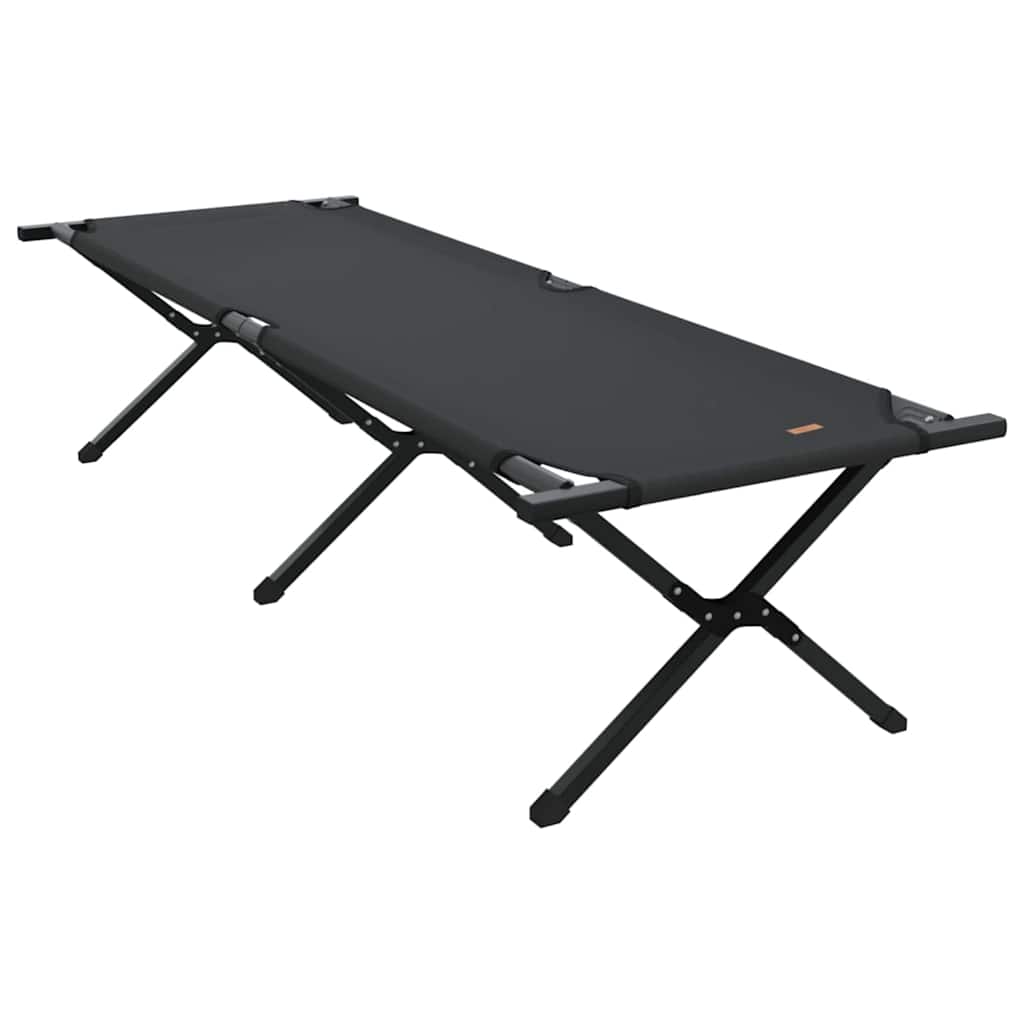 Sklopivi kamperski krevet Crna 193 x 69 x 45 cm Oxford tkanina