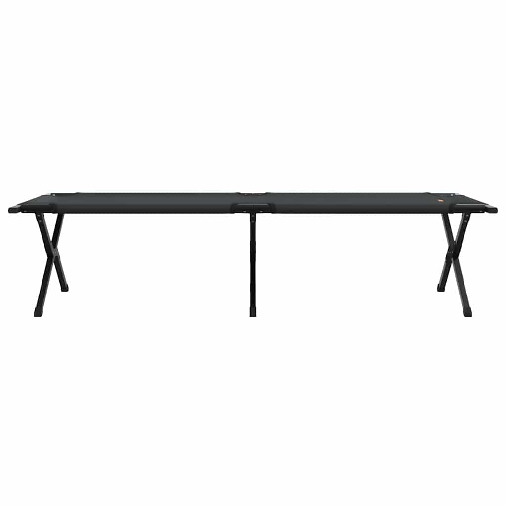 Sklopivi kamperski krevet Crna 193 x 69 x 45 cm Oxford tkanina
