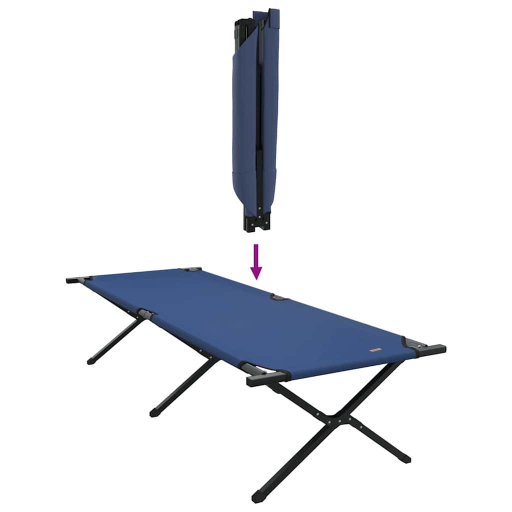 Sklopivi kamperski krevet Plava 210 x 80 x 46 cm Oxford tkanina