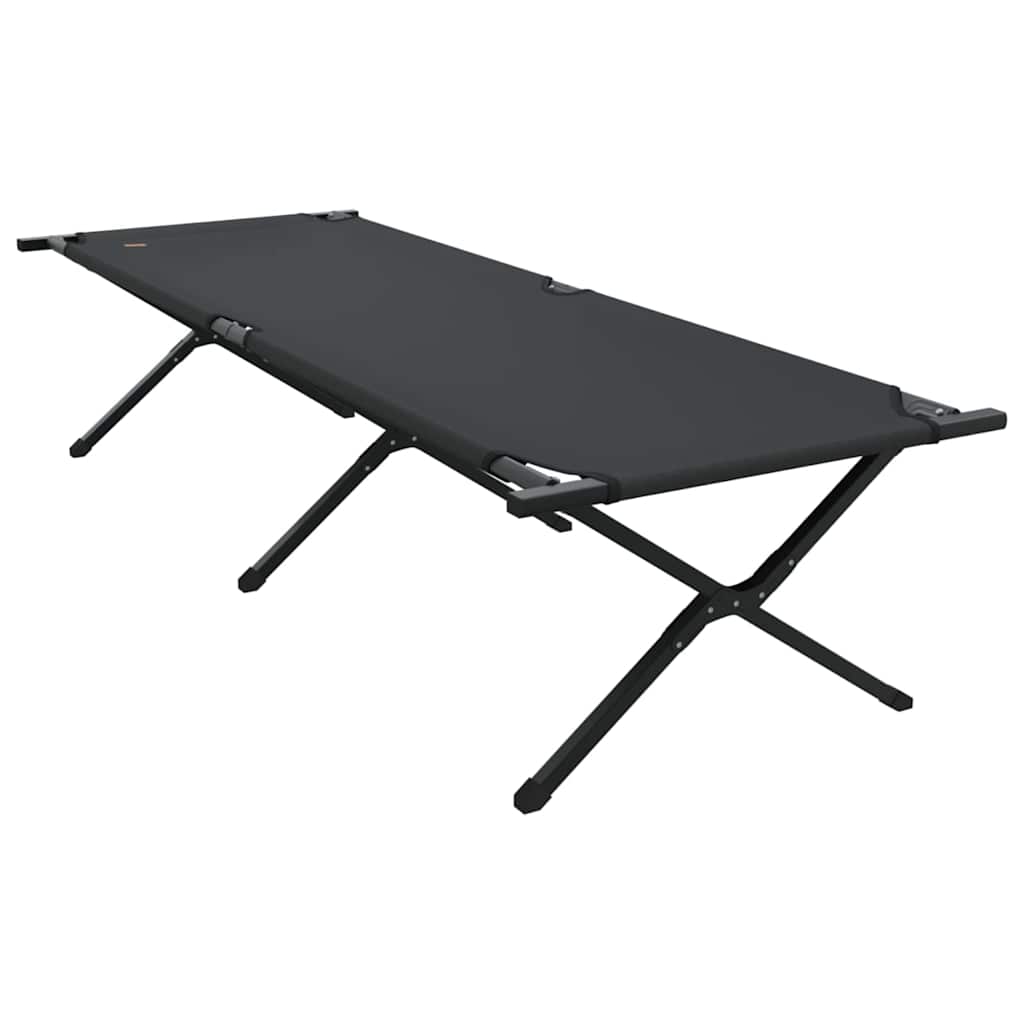 Sklopivi kamperski krevet Crna 210 x 80 x 46 cm Oxford tkanina