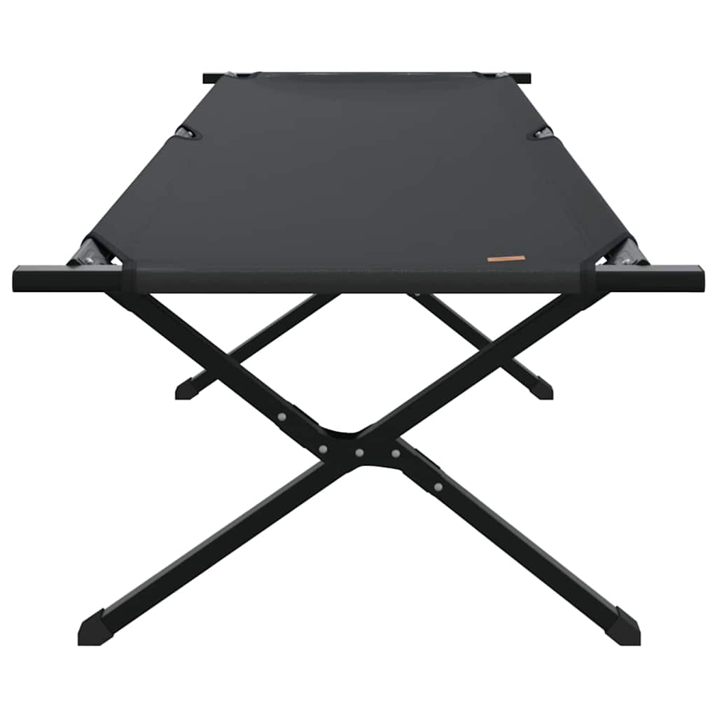 Sklopivi kamperski krevet Crna 210 x 80 x 46 cm Oxford tkanina