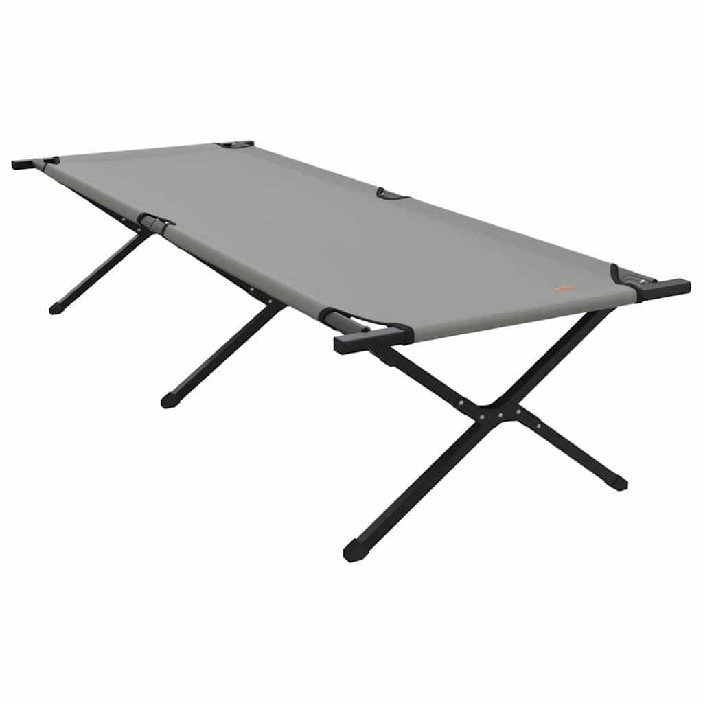 Sklopivi kamperski krevet Siva 210 x 80 x 46 cm Oxford tkanina