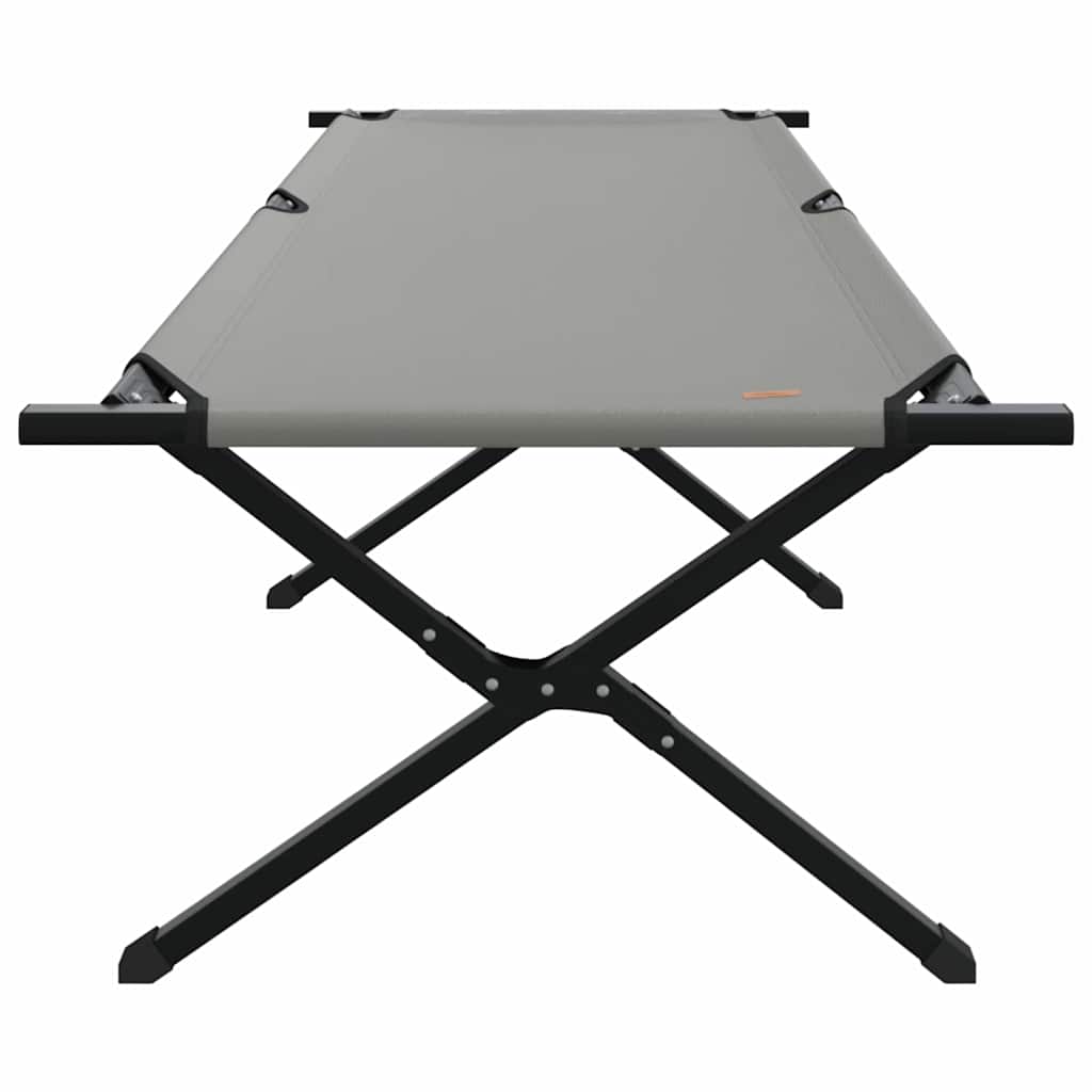Sklopivi kamperski krevet 2 pcs Siva 210 x 80 x 46 cm