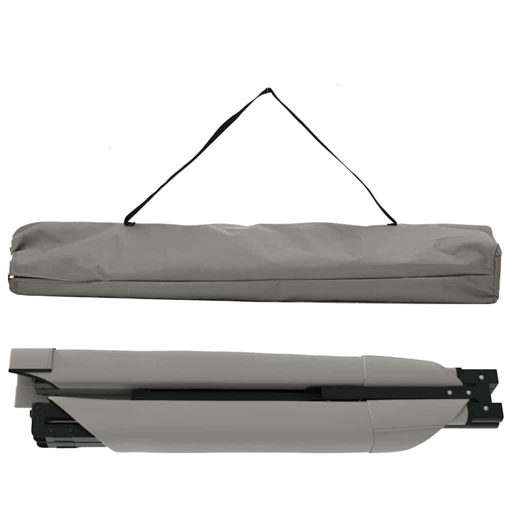 Sklopivi kamperski krevet 2 pcs Siva 210 x 80 x 46 cm