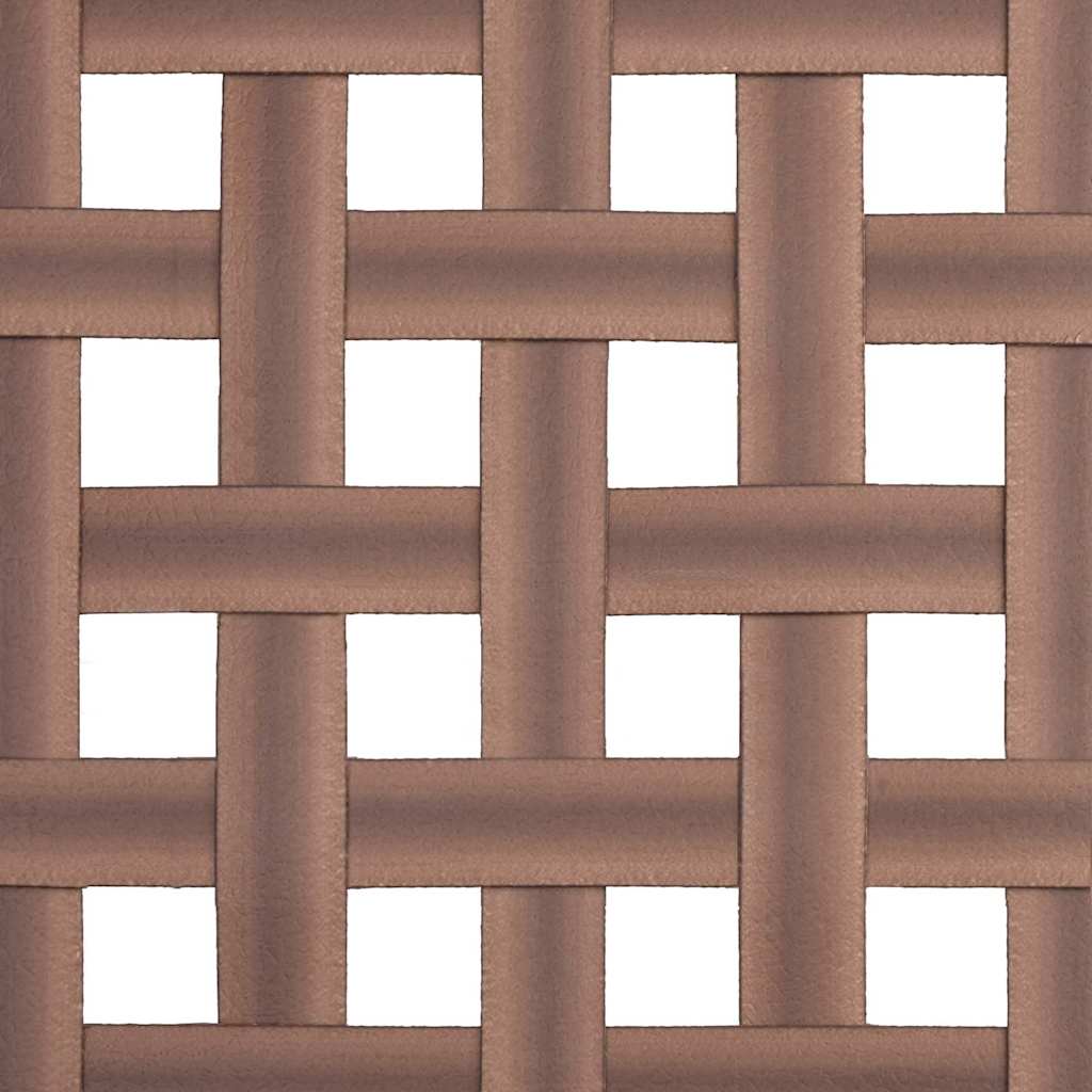 Vrtna stolica 2 pcs Smeđa 78 x 55,5 x 75,5 cm poliratan